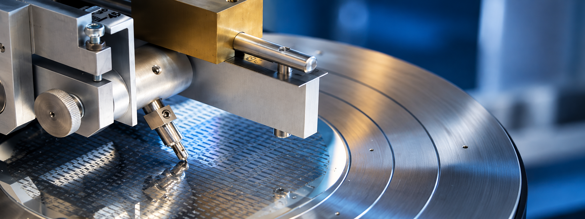JFP Microtechnic precision equipment working on a wafer